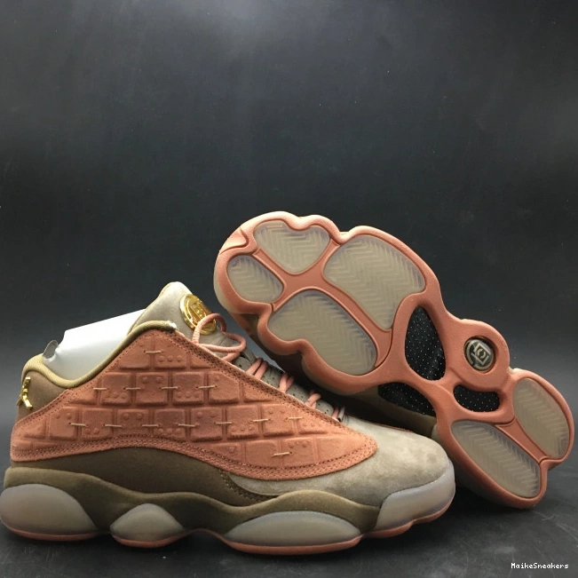 MaikeSneakers Stone Air 13 AT3102-200 Canteen-Terra Sepia Jordan Low Blush CLOT x 0803
